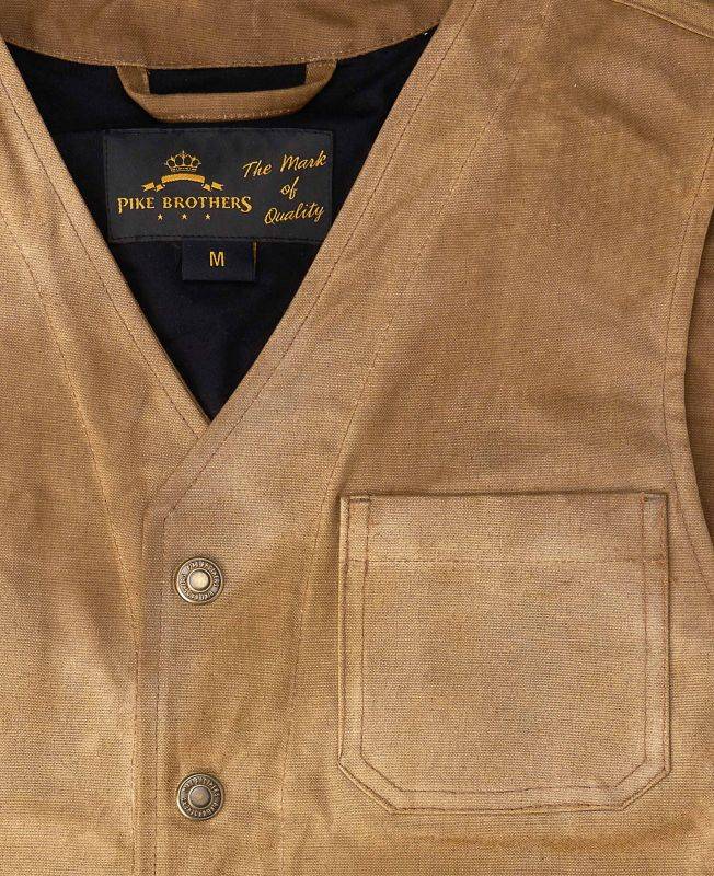 Pike Brothers 1937 Roamer Vest waxed tan Schlussverkauf