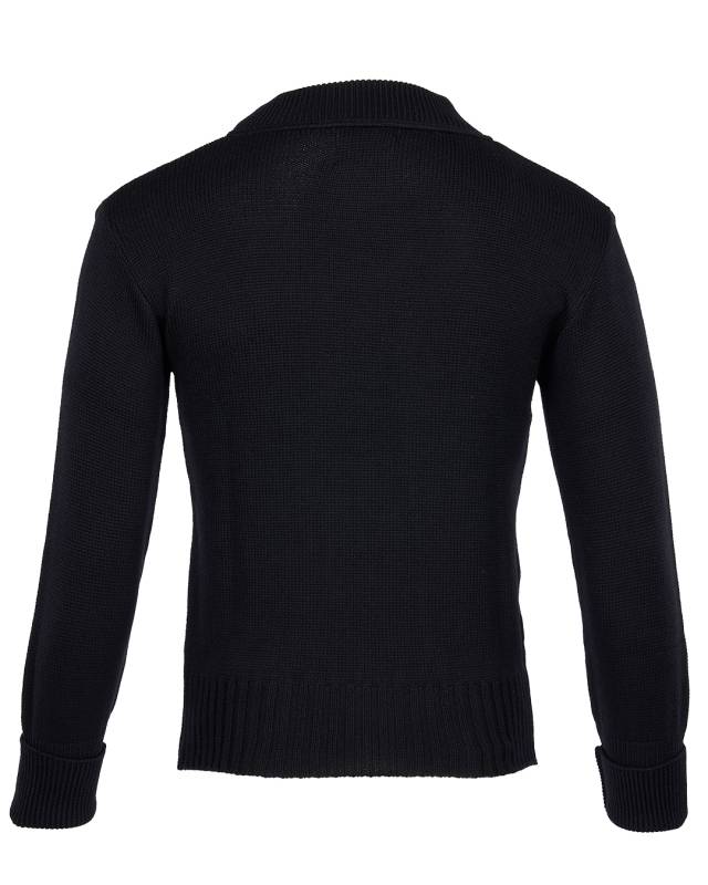 Pike Brothers 1941 USN Seaman Sweater black Fabrikverkauf