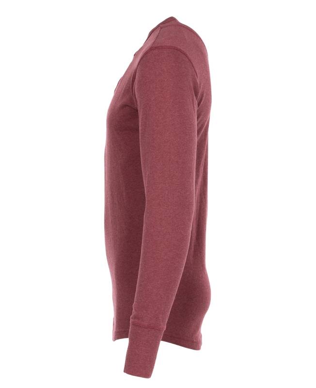 Pike Brothers 1927 Henley Shirt long sleeve granate red Angebote