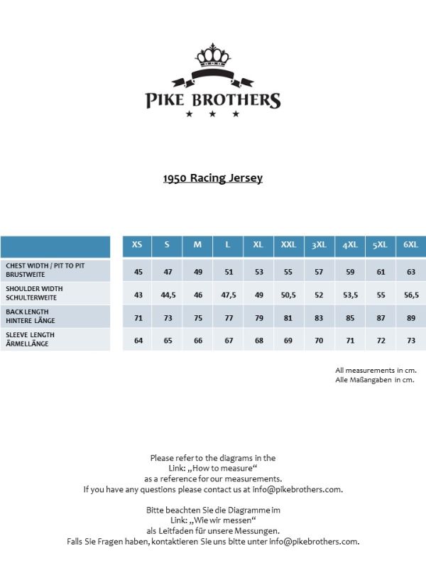 Pike Brothers 1950 Racing Jersey Sprocket Red