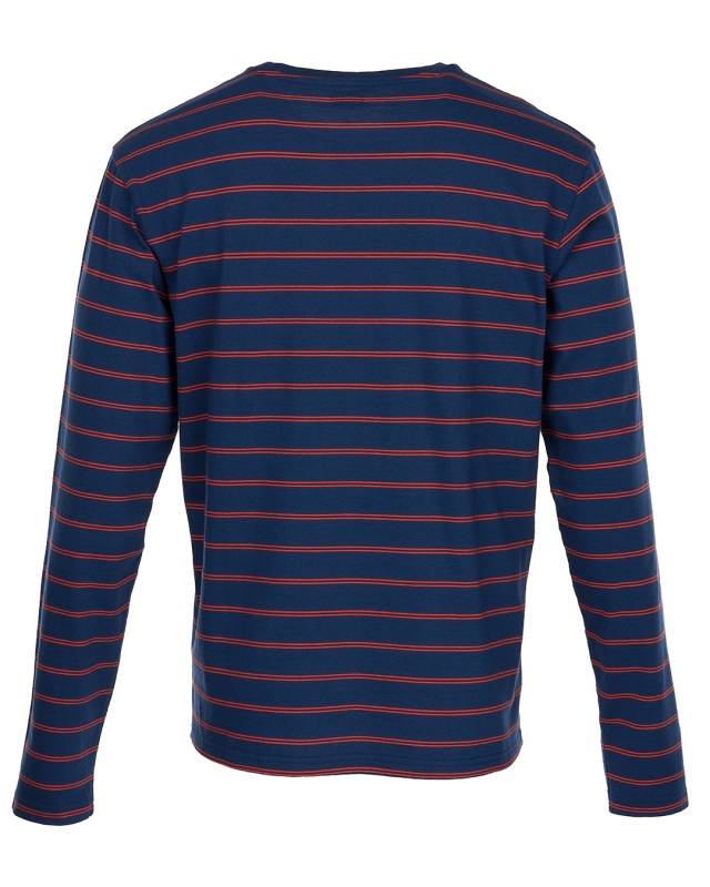 Pike Brothers 1964 Long Sleeve Torrence blue Fabrikverkauf