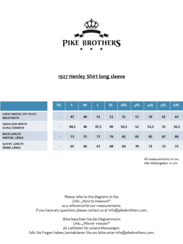Pike Brothers 1927 Henley Shirt long sleeve Mojave blue Blitzverkäufe