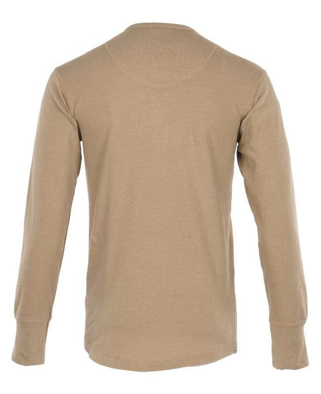 Pike Brothers 1927 Henley Shirt long sleeve Mojave beige Hotsell