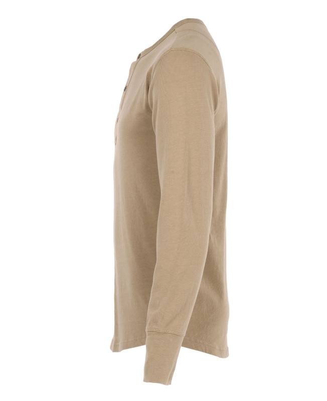 Pike Brothers 1927 Henley Shirt long sleeve Mojave beige Hotsell