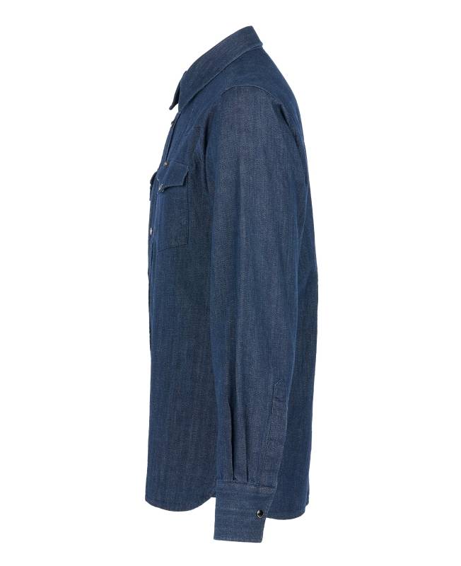 Pike Brothers 1952 Rider Shirt 8oz indigo Auslauf