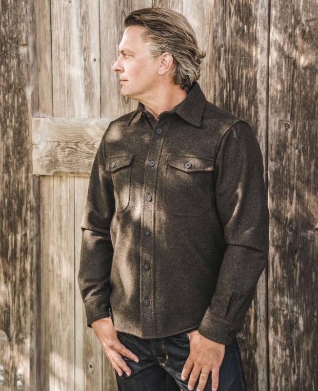 Pike Brothers 1943 CPO Shirt olive wool im Angebot