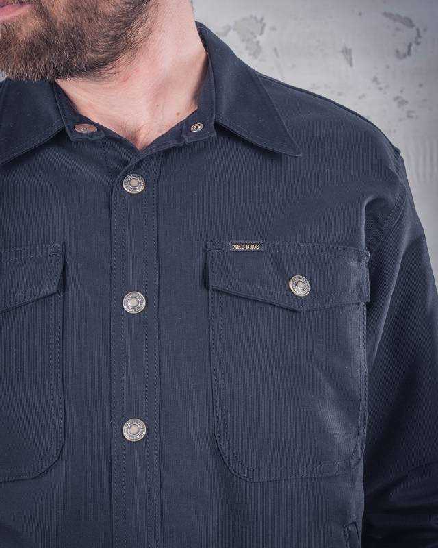 Pike Brothers 1967 CPO Shirt waxed blue Angebote