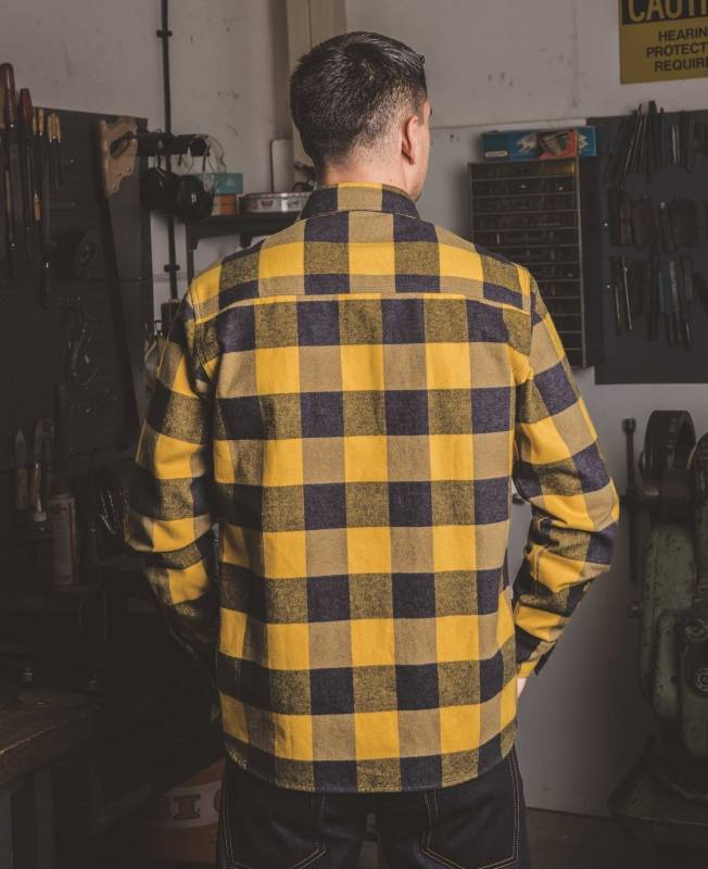 Pike Brothers 1943 CPO Shirt Buffalo yellow flannel im Angebot