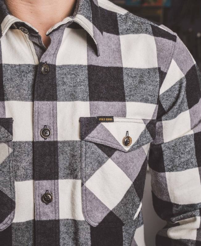 Pike Brothers 1943 CPO Shirt Buffalo white flannel Outlet