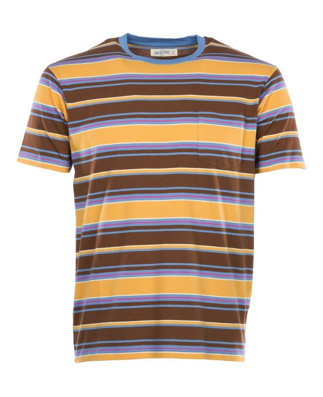 Pike Brothers 1971 Pocket Tee Malibu yellow Günstiger Verkauf