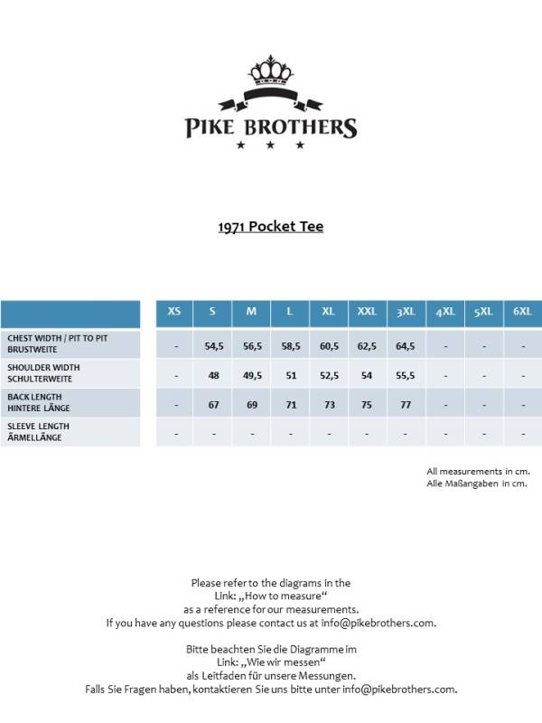 Pike Brothers 1971 Pocket Tee Malibu red Fabrikverkauf