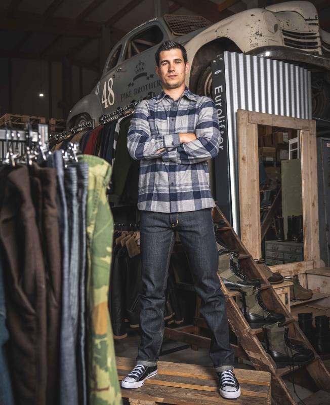 Pike Brothers 1937 Roamer Shirt Elliott blue Online
