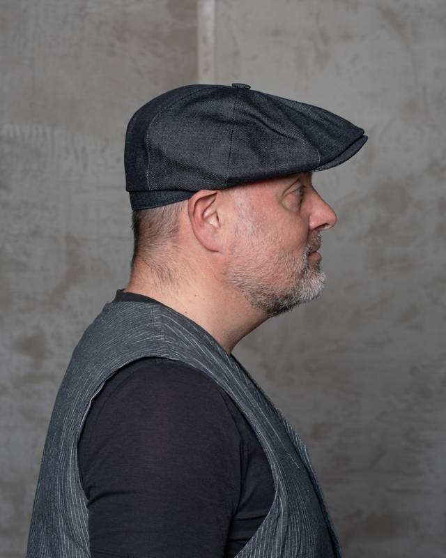 Pike Brothers 1928 Newsboy Cap 15oz indigo Online