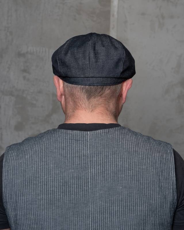 Pike Brothers 1928 Newsboy Cap 15oz indigo Online