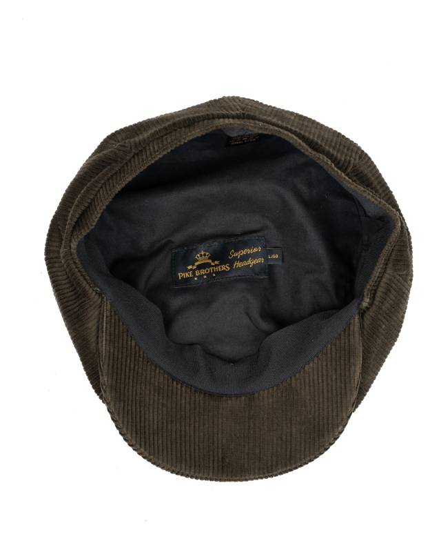 Pike Brothers 1928 Newsboy Cap olive cord Verkauf