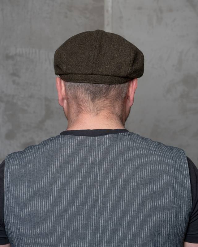 Pike Brothers 1928 Newsboy Cap Murdow green Fabrikverkauf