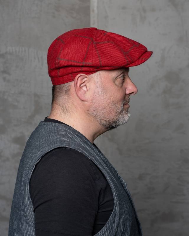 Pike Brothers 1928 Newsboy Cap Higgs red Auslauf