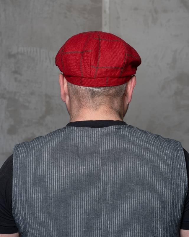 Pike Brothers 1928 Newsboy Cap Higgs red Auslauf