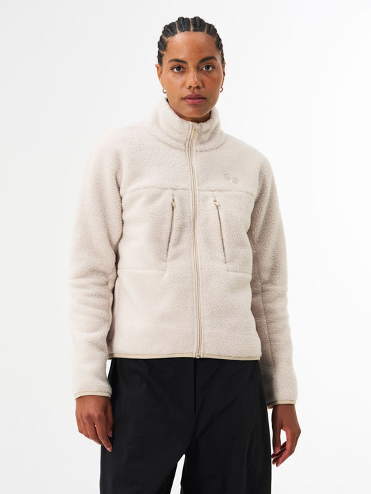 ﻿Pinqponq Fleece Jacket - Cliff Beige (Female)
