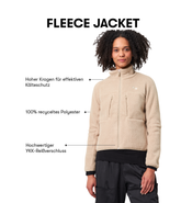 Pinqponq Fleece Jacket - Caramel Khaki (Female) Schlussverkauf