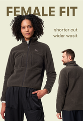 Pinqponq Fleece Jacket - Caramel Khaki (Female) Schlussverkauf