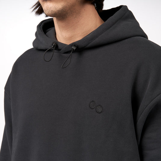 Pinqponq Hoodie - Peat Black (Unisex) Fabrikverkauf