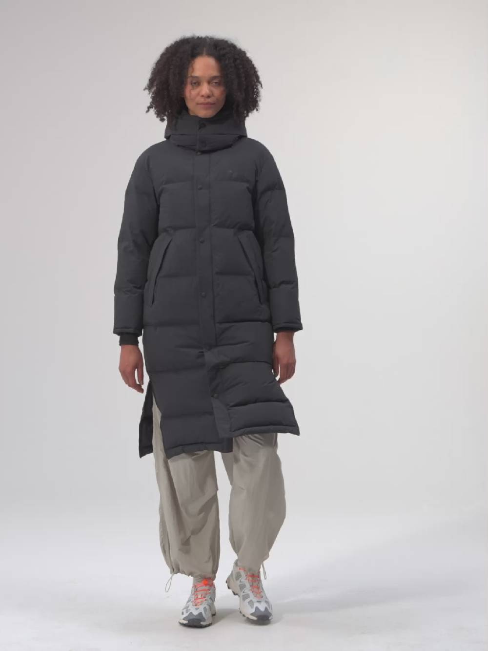 Pinqponq Puffy Parka - Peat Black (Female) Online