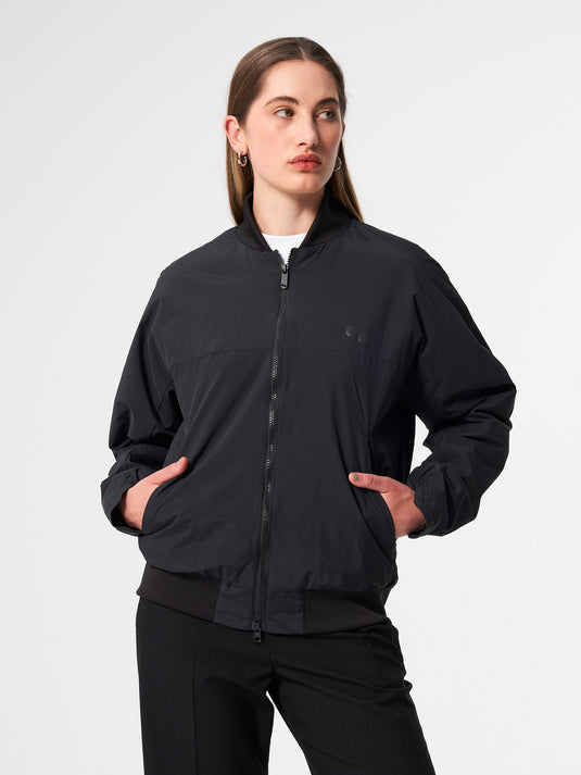 Pinqponq Light Bomber Jacket - Peat Black (Unisex) Günstiger Verkauf