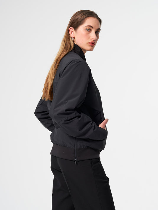 Pinqponq Light Bomber Jacket - Peat Black (Unisex) Günstiger Verkauf