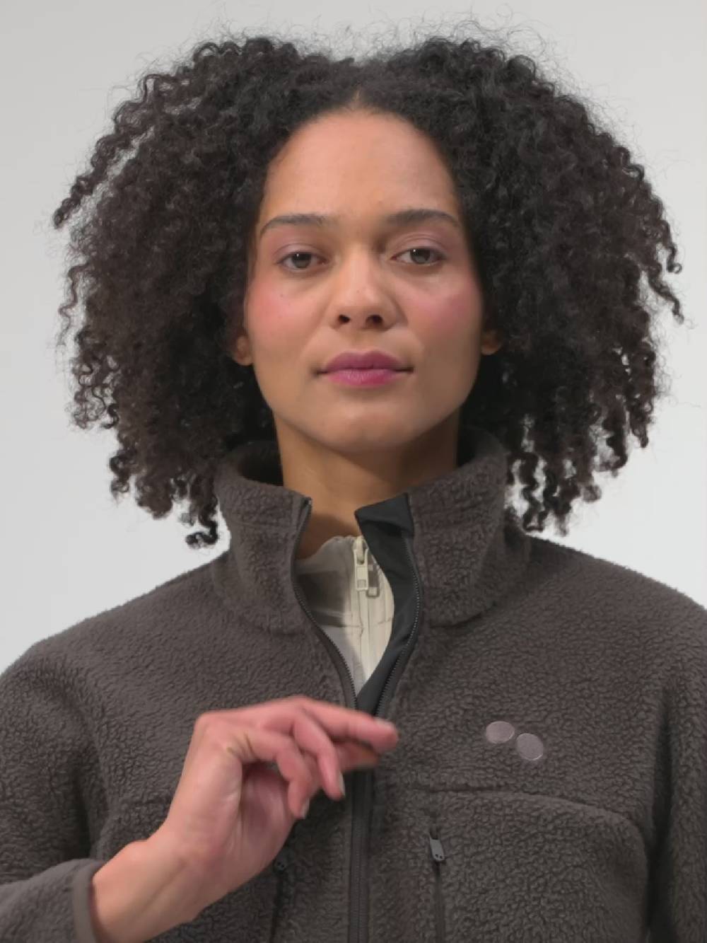 Pinqponq Fleece Jacket - Coffee Brown (Female) Outlet