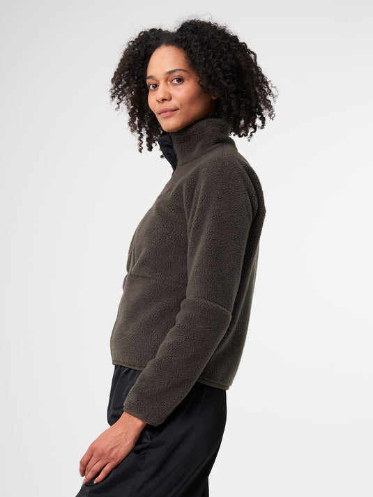 Pinqponq Fleece Jacket - Coffee Brown (Female) Outlet
