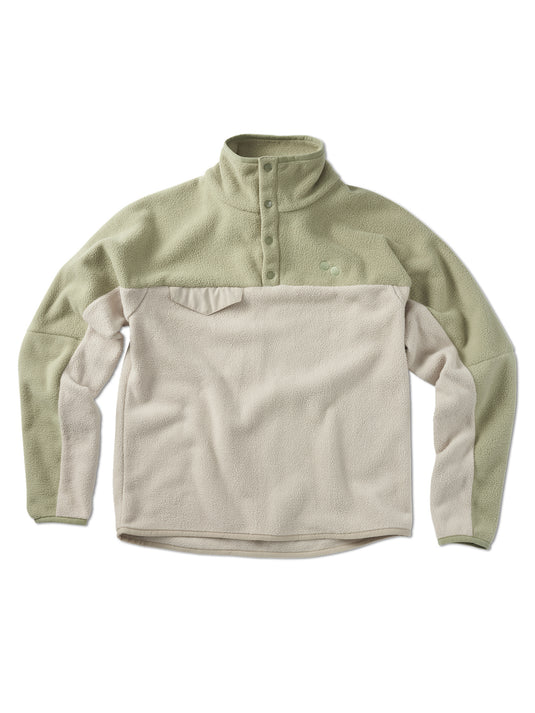 Pinqponq Fleece Pullover - Tune Olive (Unisex) Verkauf