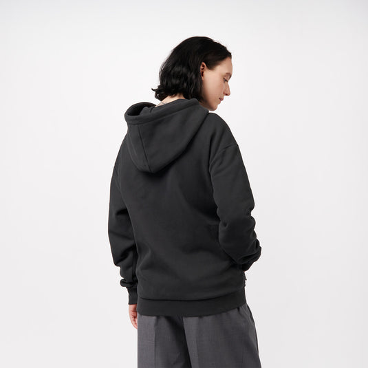 Pinqponq Zipped Hoodie - Peat Black (Unisex) Hotsell