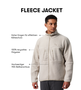 Pinqponq Fleece Jacket - Cliff Beige (Male) Fabrikverkauf