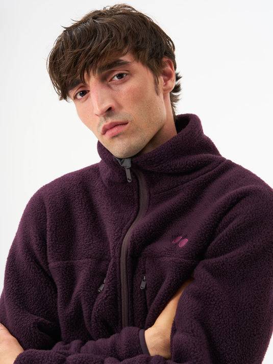 Pinqponq Fleece Jacket - Midnight Plum (Male) Blitzverkäufe