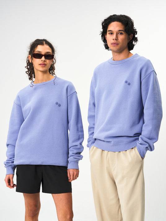 Pinqponq Sweatshirt Cotton - Pool Blue (Unisex) Online
