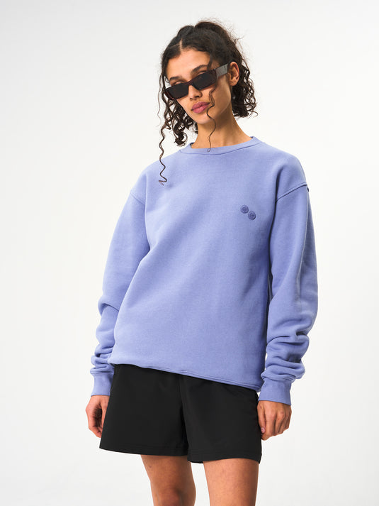 Pinqponq Sweatshirt Cotton - Pool Blue (Unisex) Online