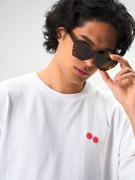 Pinqponq T-Shirt Cotton - White Frottee Watermelon (Male) Verkauf