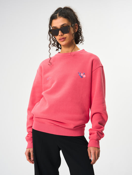 Pinqponq Sweatshirt Cotton - Watermelon Pink (Unisex) Angebote