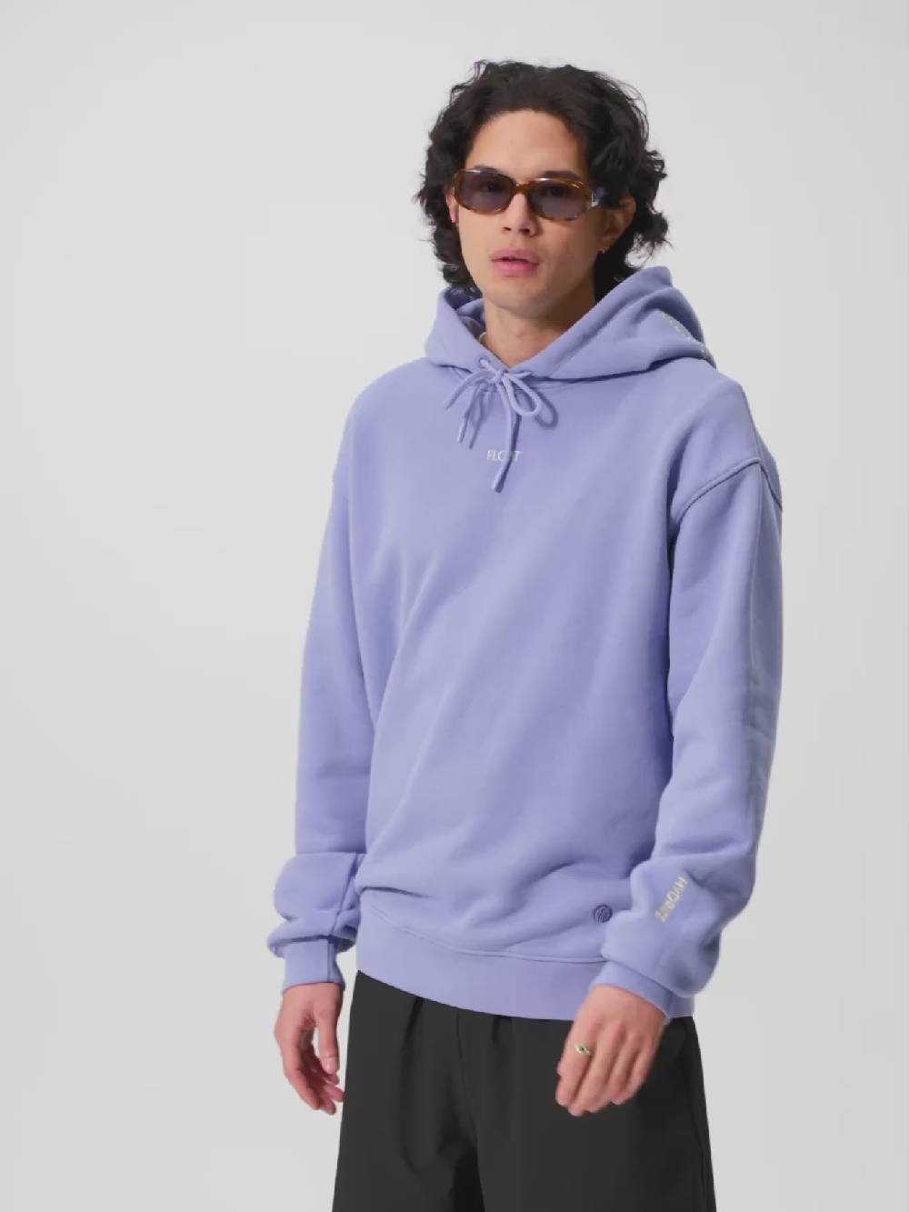 Pinqponq Hoodie Cotton - Pool Blue (Unisex) Hotsell