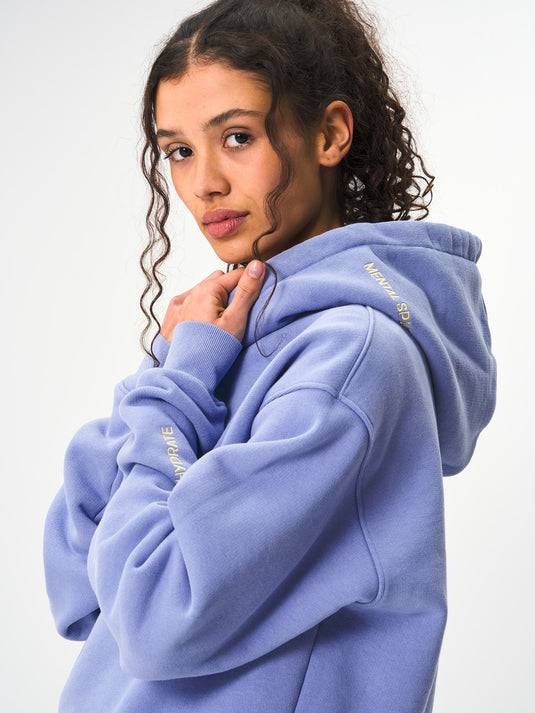 Pinqponq Hoodie Cotton - Pool Blue (Unisex) Hotsell