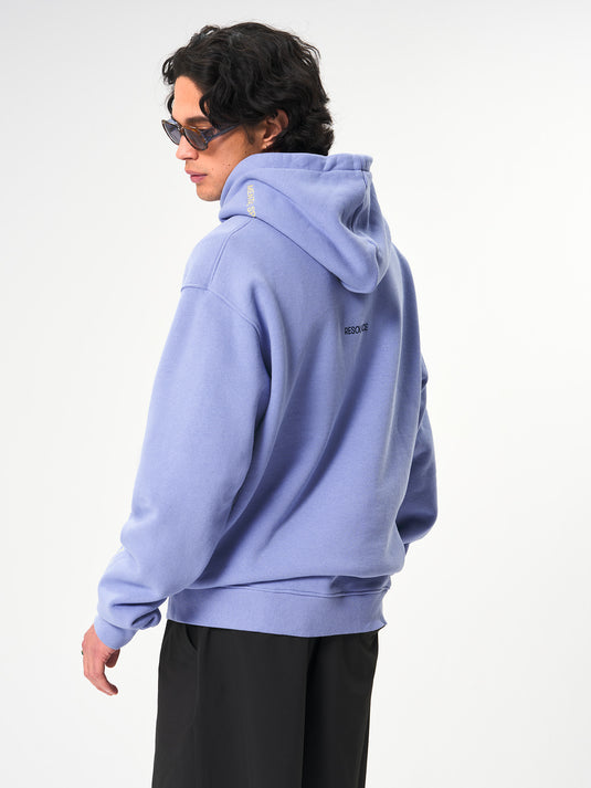 Pinqponq Hoodie Cotton - Pool Blue (Unisex) Hotsell