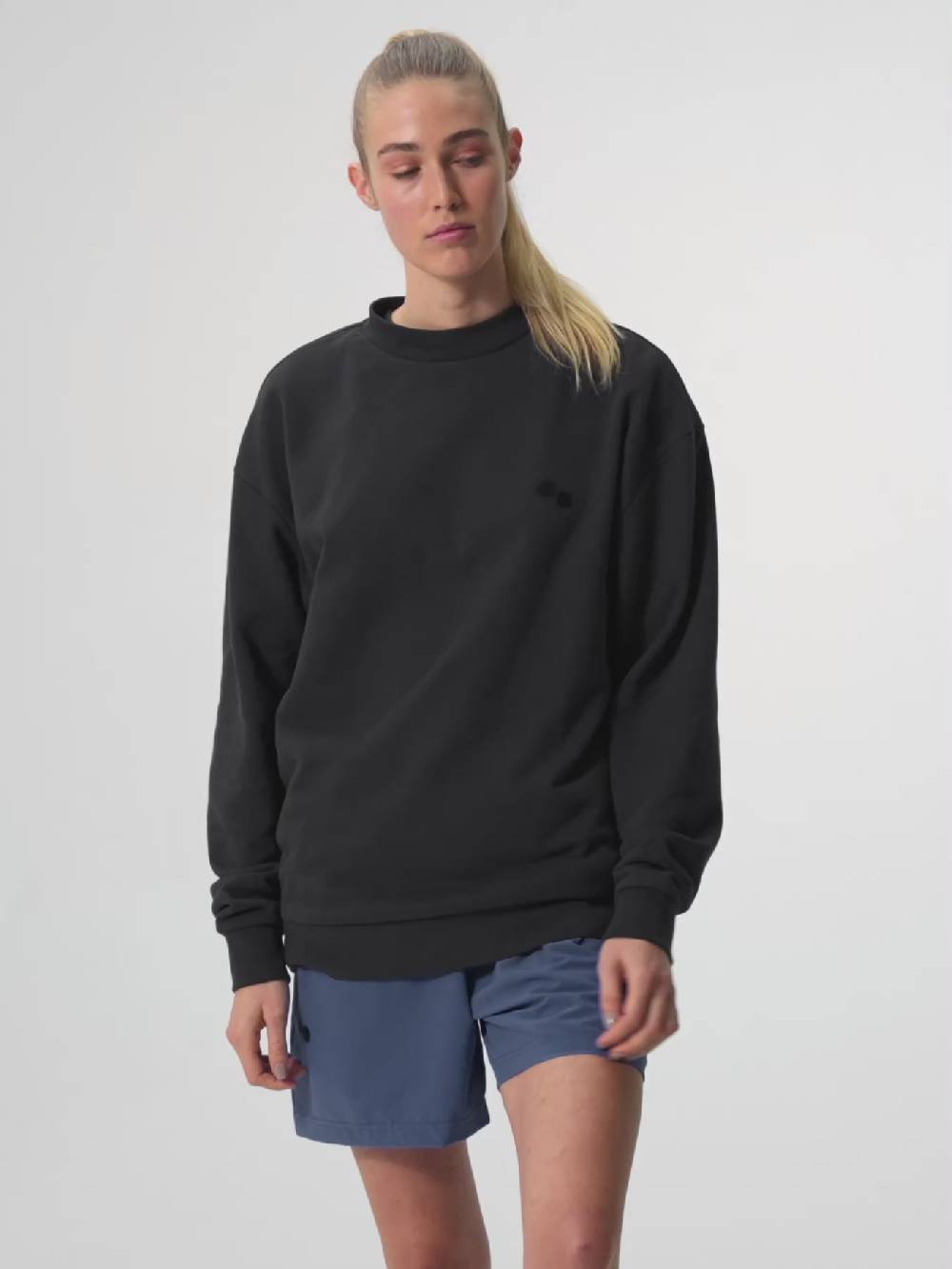 Pinqponq Sweatshirt - Circles Peat Black (Unisex) Günstiger Verkauf
