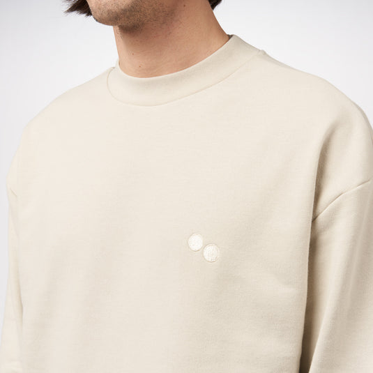 Pinqponq Sweatshirt - Cliff Beige (Unisex) Outlet