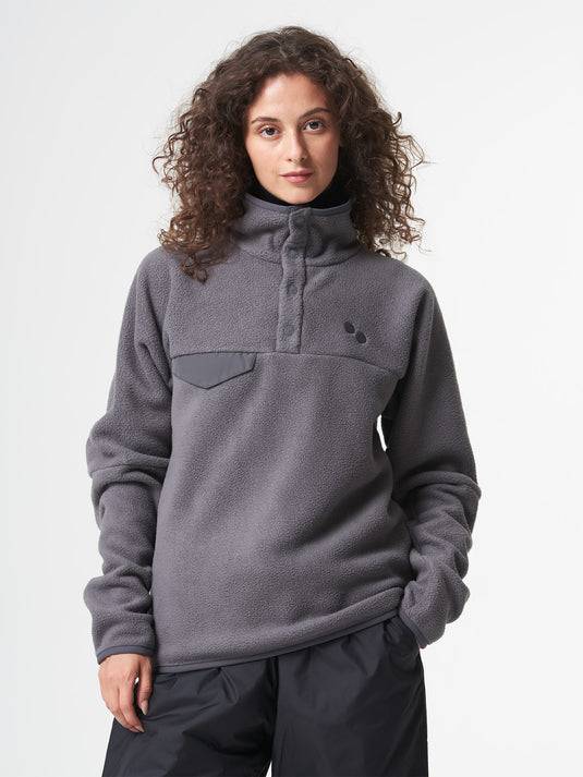 Pinqponq Fleece Pullover - Graphite Grey (Unisex) Outlet