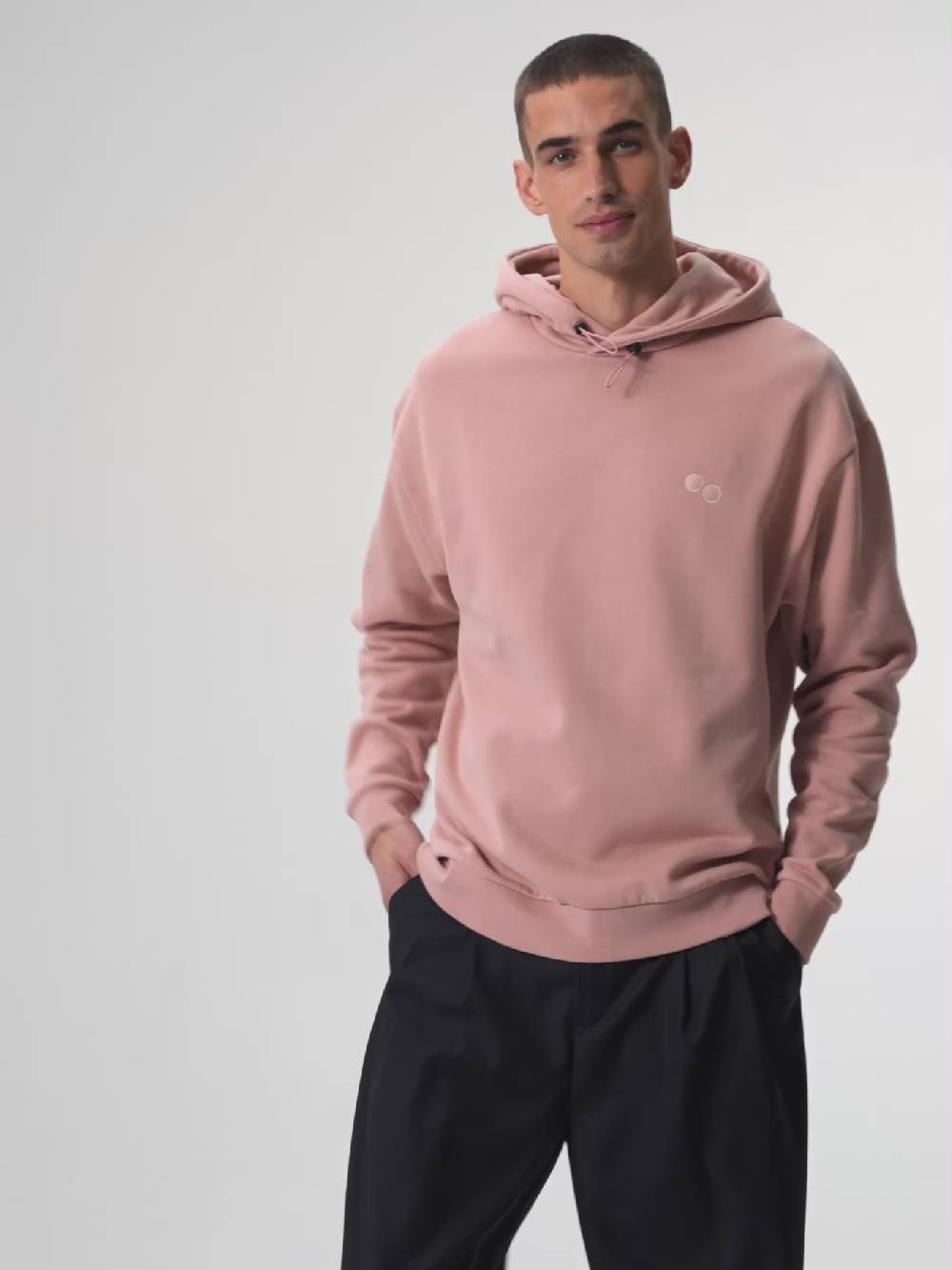 Pinqponq Hoodie - Ash Pink (Unisex) Auslauf