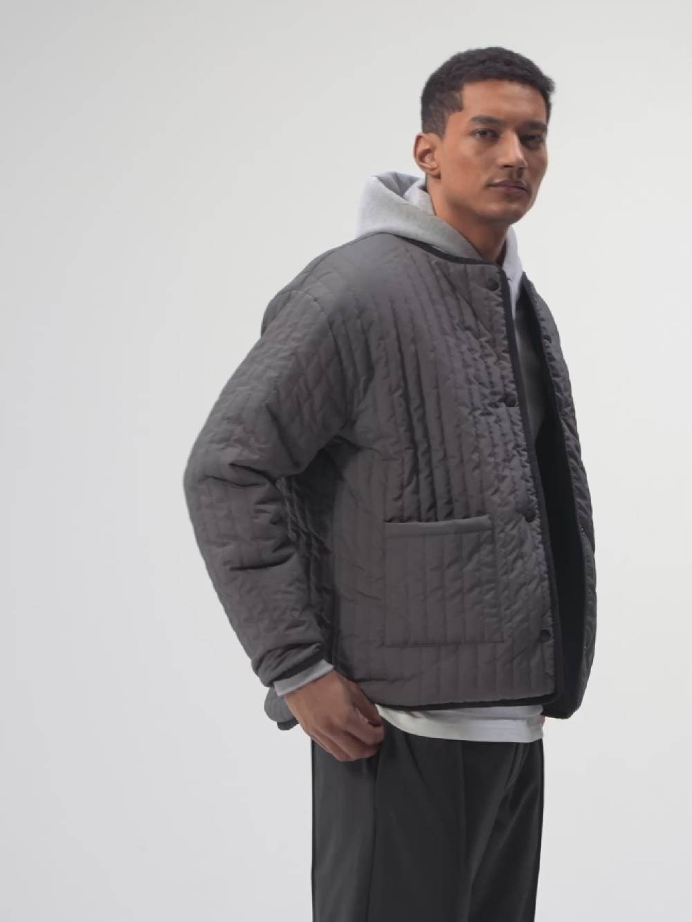 Pinqponq Reversible Jacket - Tune Black (Unisex) Schlussverkauf