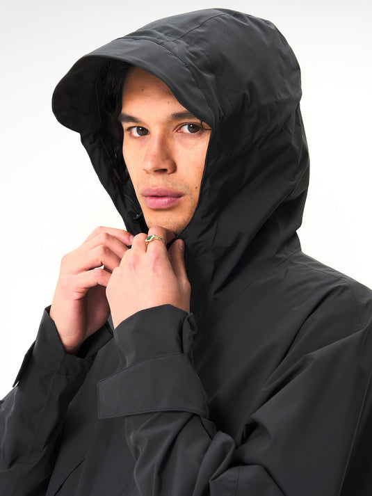 Pinqponq Aestech Rain Parka - Peat Black (Unisex) Meist gekauft