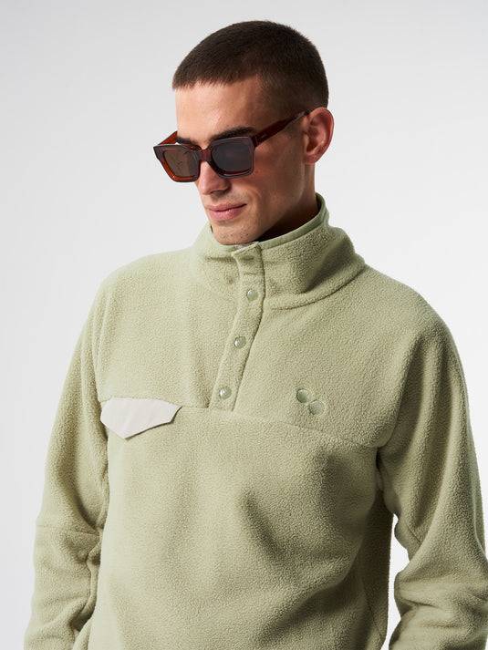 Pinqponq Fleece Pullover - Reed Olive (Unisex) Blitzverkäufe
