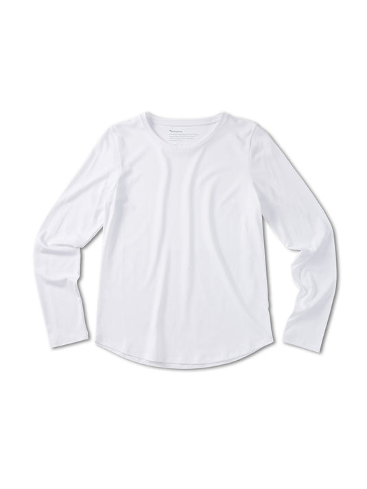 Pinqponq Longsleeve TENCEL™ - Wooden White (Female) Schlussverkauf